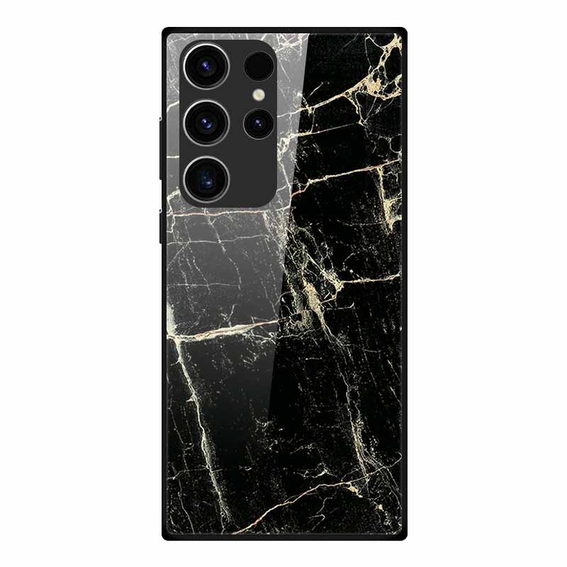 Phone Case For Samsung S23 Ultra Back Cover Case Tempered Glass Soft Funda For Samsung Galaxy S23 Plus Case S 23 + Ultra Coque