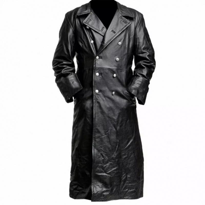 European and American men's locomotive large size leather jacket men's NB trend