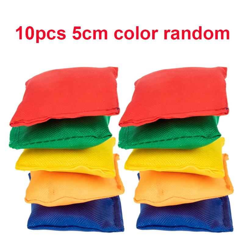 10pcs5cm/7cm sand bag square portable bag sandbag toy children playground children's handmade soft sandbag canvas throwing game