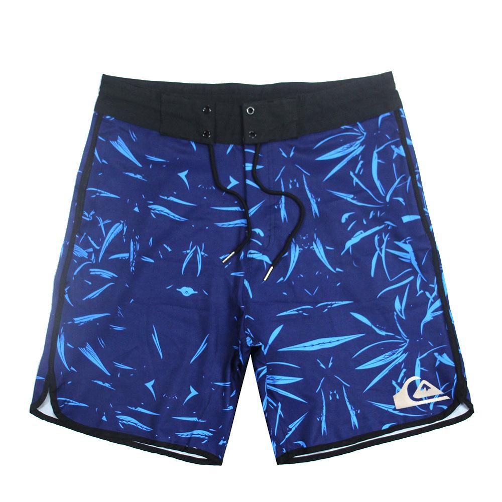 Men's Quick-Dry Leaf Print Surfing Shorts - 2024 Summer Beach Vacation