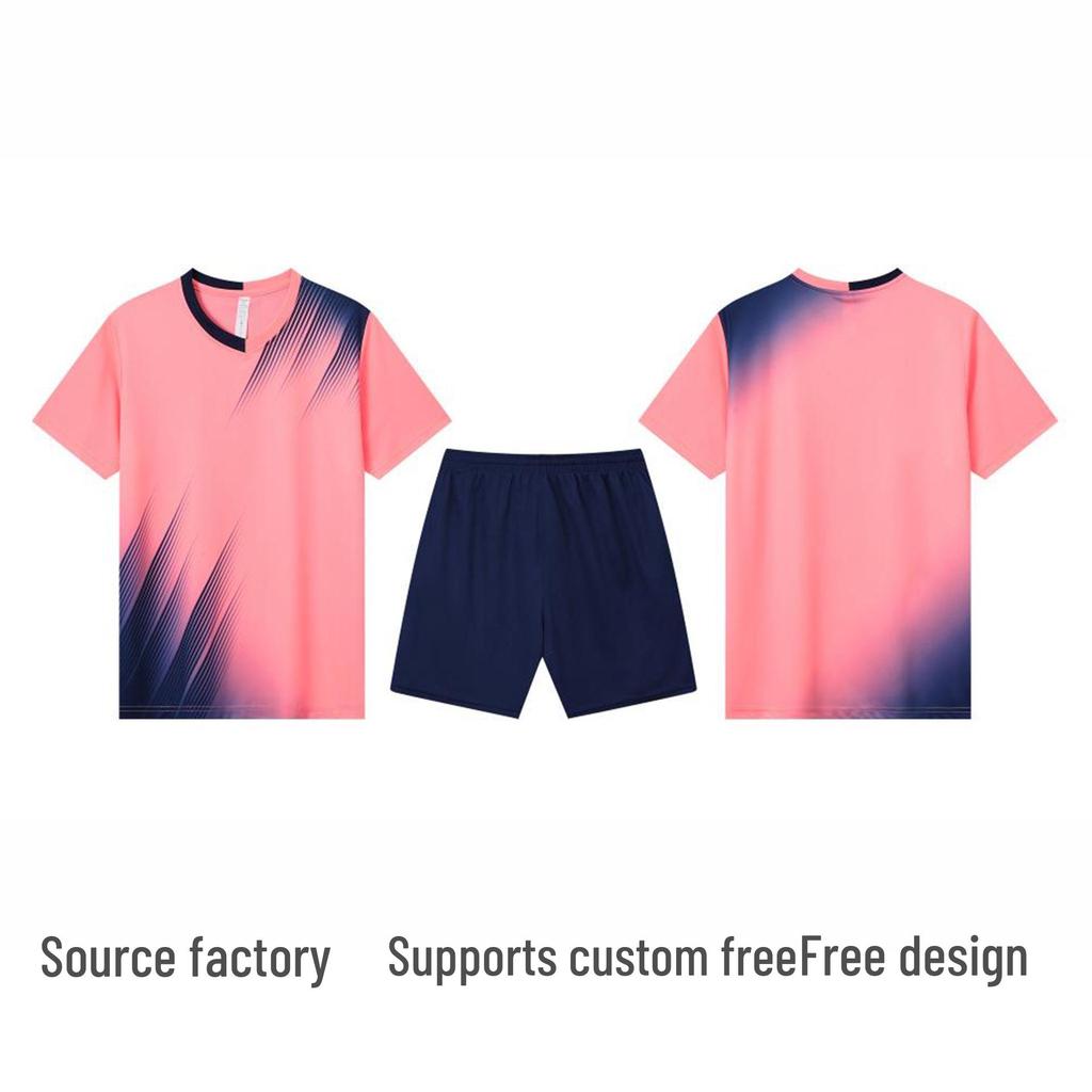 Quick-Dry Ice Silk Sports Set: Running & Football Training Suit