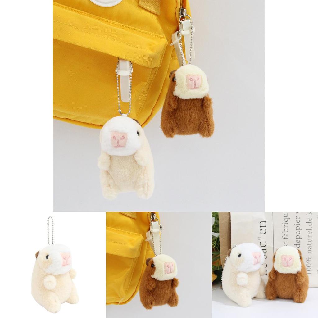 Domesticated Guinea Pig Plush Keychain Cartoon Toy For Kids And Adults