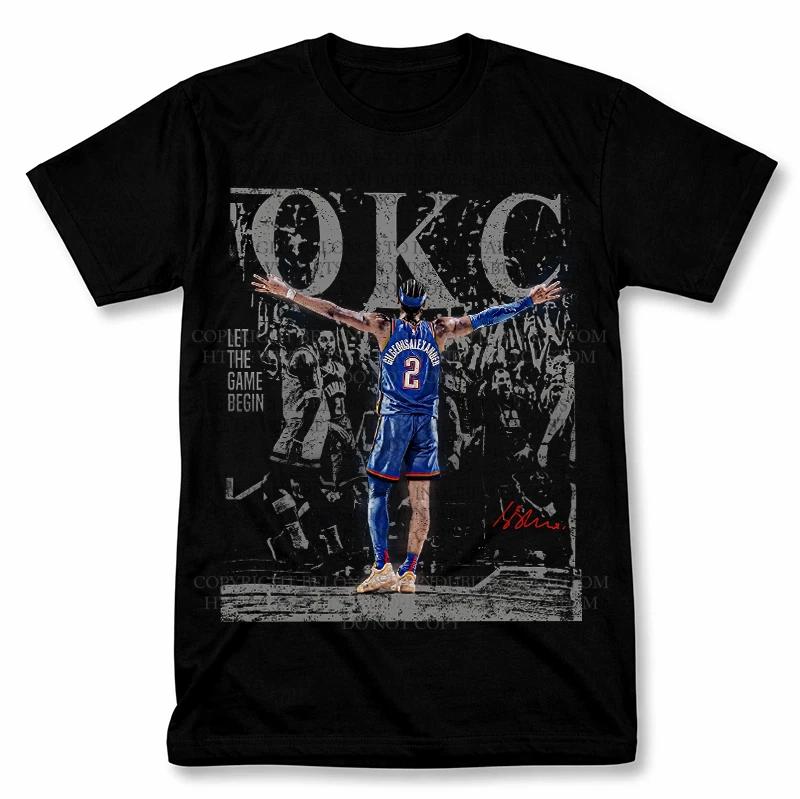 Shai Gilgeous-Alexander SGA OKC Graphic T Shirt Vintage Style Tee