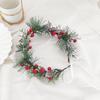 Mori Style Retro Christmas Pine Needle Wreath for Bridal and Photography Accessories
