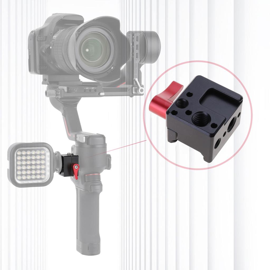 Gimbals Monitore Halterung Verlängerungsplatte Halterung für o mit 1/4" Cold Shoe Adaptern Armhalter