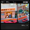 Simulation 1/64 Japanese Ramen Store Scene Car Model Parking Lot Micro-architecture Desktop Display Box Home Decor Collection