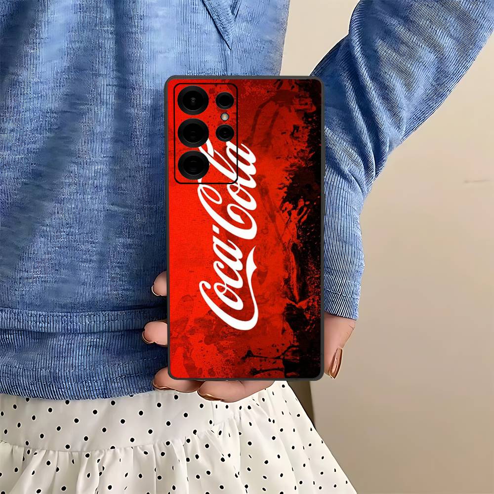 

Бренд C-Coca Логотип C-Cola Чехол для телефона Samsung S 24 Fe 25 Ultra Plus 20 Lite 21 30 22 23 24 22 Ultra 5G Fundas Samsung S21