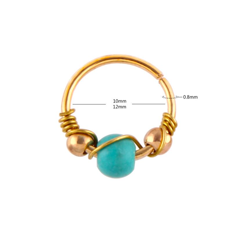 1 Stück Boho Fake Nasenring Knorpelpiercing Ohrring Tragus Faux Nasenpiercing Septum Ringe Rook Helix Schmuck