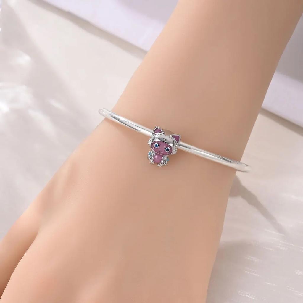 Süße Katzen-Anhänger Kupfer-Katzenkrallen ziehen Geld an Katzenohrringe Perlen für Halskette DIY-Armband Geschenk Schmuck Geschenke