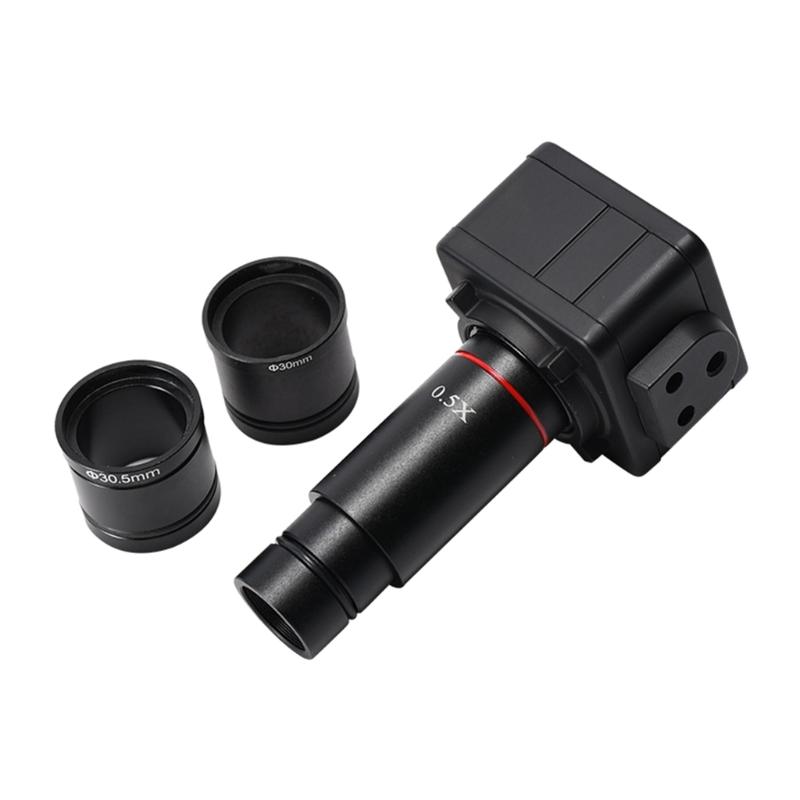 USB Electronic Eyepiece 0.5X/1X Microscope with 30 & 30.5mm Adapter for Biological Captures Hi-Res Images- 30FPS Video