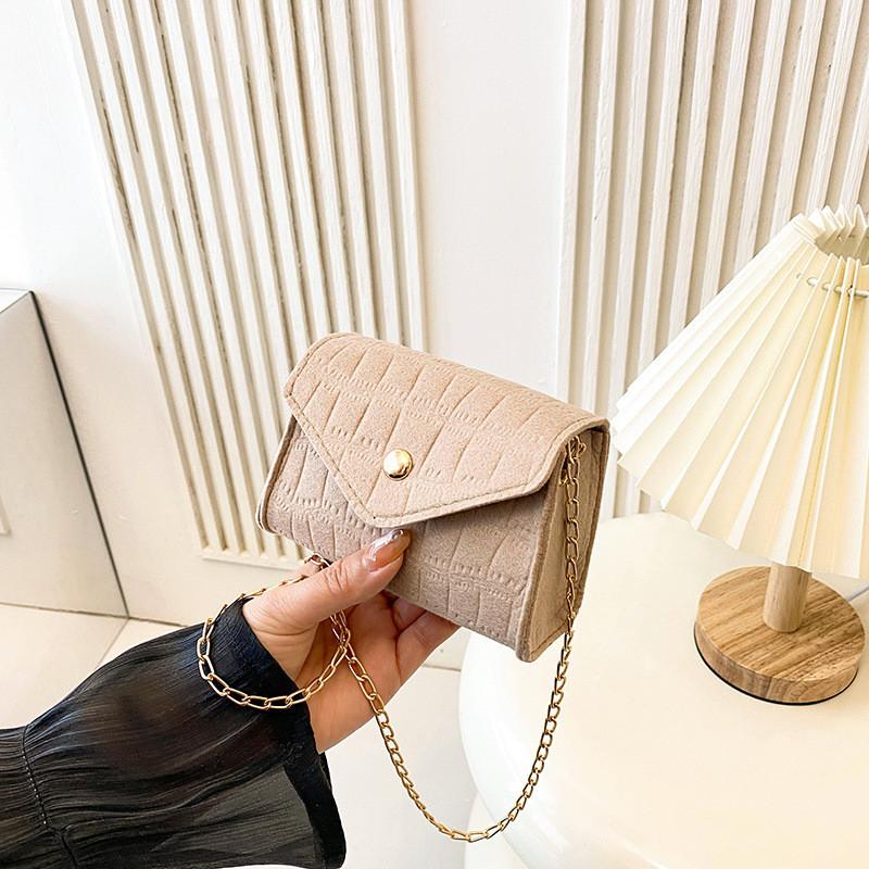 Modern Elegant Crossbody Bag Featuring Unique Stitching Design For Trendy Looks хаки