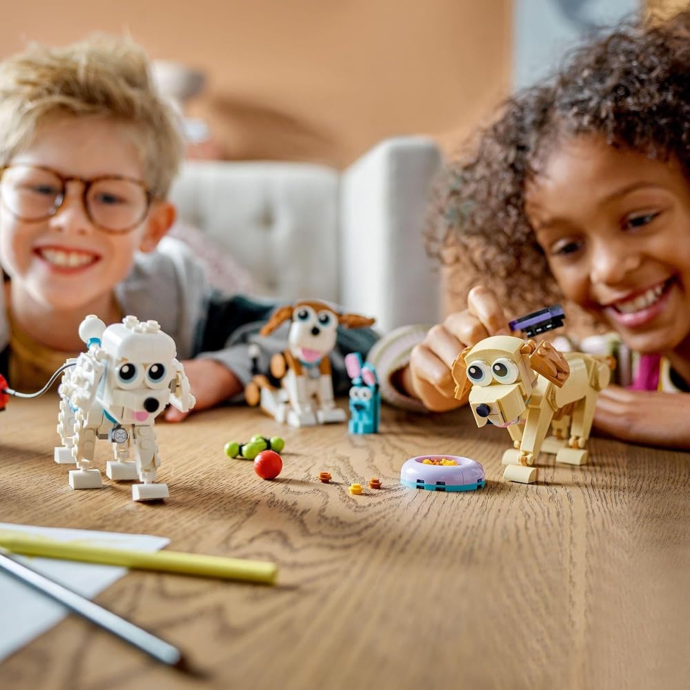 LEGO Creator Cute Dogs 31137 Building Blocks Toy for Kids Ages 7 and Up