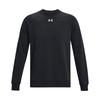 Under Armour Rival Solid Color Fleece Lined Thermal Crew Neck Training Sports Sweatshirt Men's Black 1379755-001