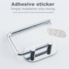 Stainless Steel Self Adhesive Toilet Paper Holder No Drilll Wc Wall Tissue Storage Bathroom Accessories Organization