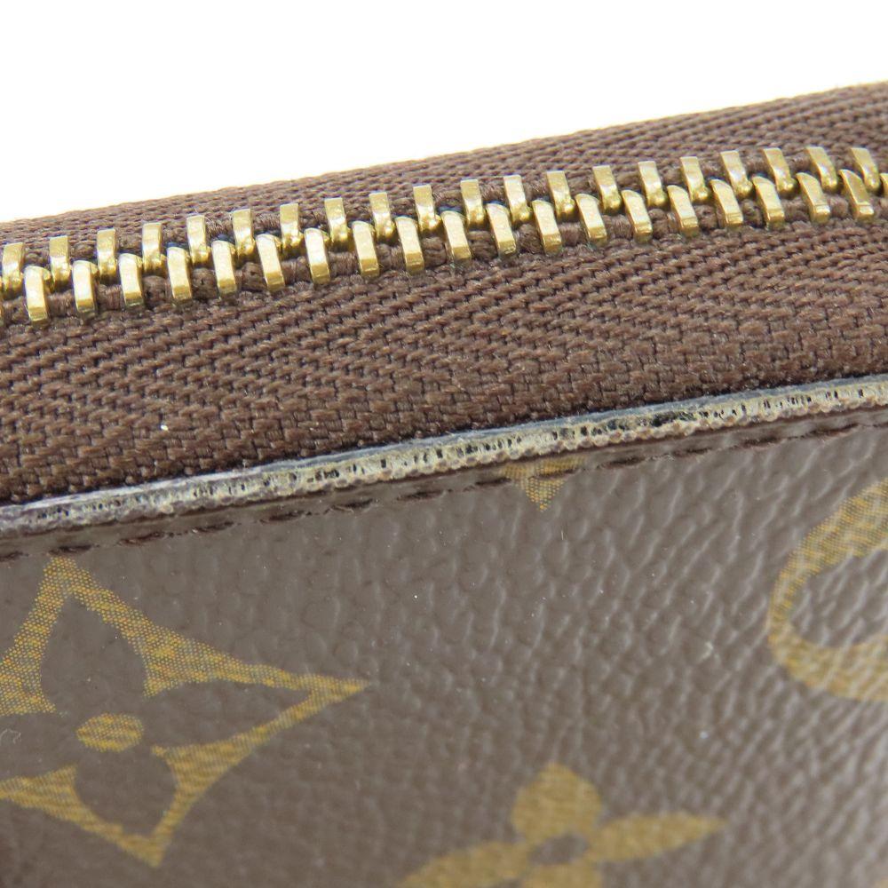Gebrauchtes LOUIS VUITTON Münzetui Zippy Münzbörse M60067 Rundum-Reißverschluss Monogramm Braun Münzfach