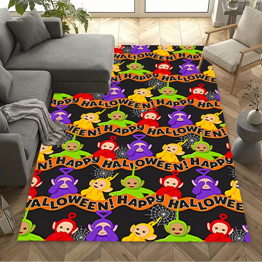 Teletubbies Friends Forever Floor Mat Design for Bedrooms Foyer Study Room Game Room Antislip Carpet Anime Office Decor Birthday/Christmas Gift