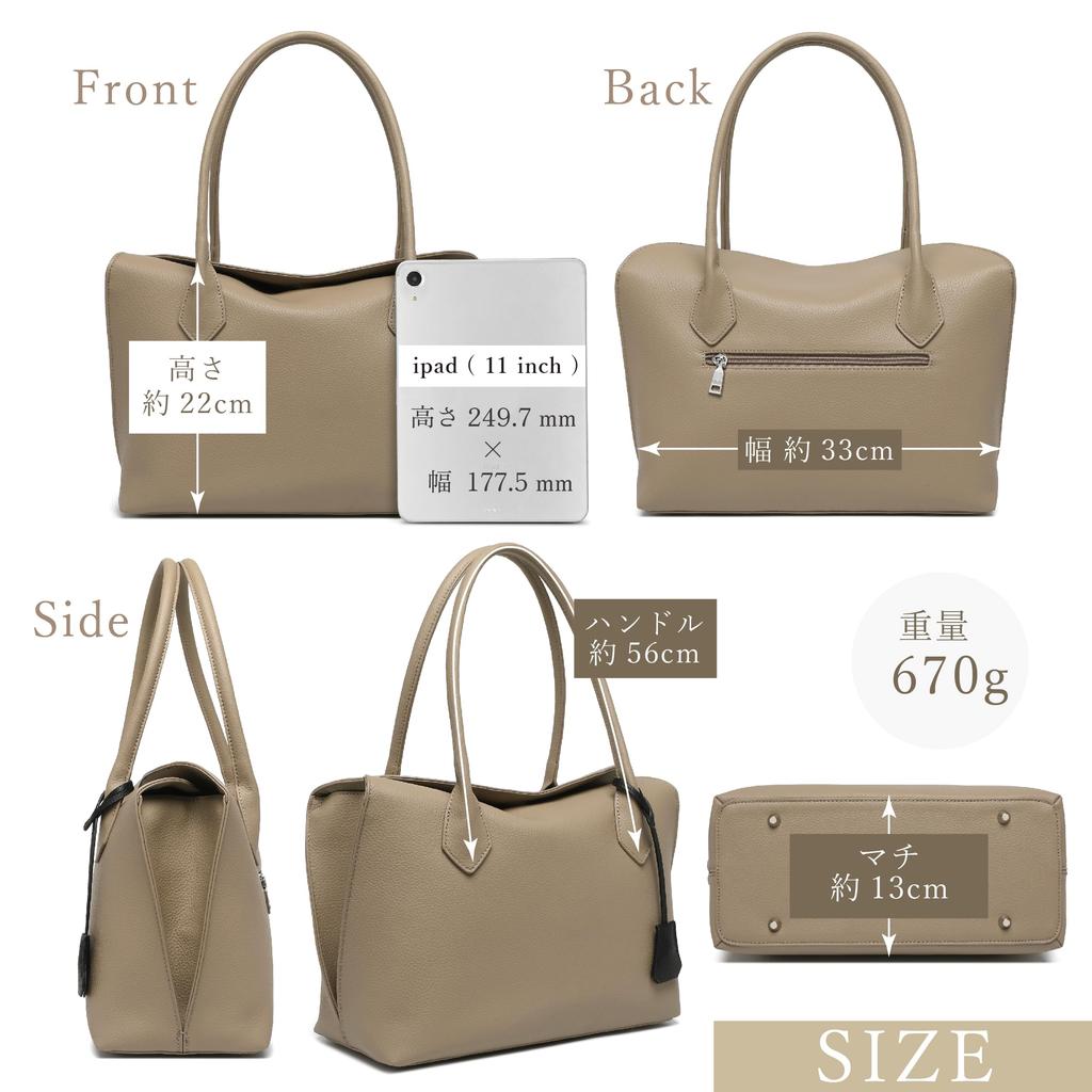 Guccio Leather Boston BagTote Bag, Elegant and Stylish, Two-Tone Design for Commuting, School, and Commute, with Charm, Women's Fashion, Italy