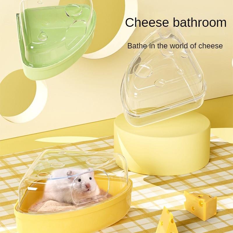 New Creative Golden Bear Bath Scenery Small Pet Supplies Cheese Bath Hamster Bath Sand Toilet Dual Purpose Urine Sand Basin