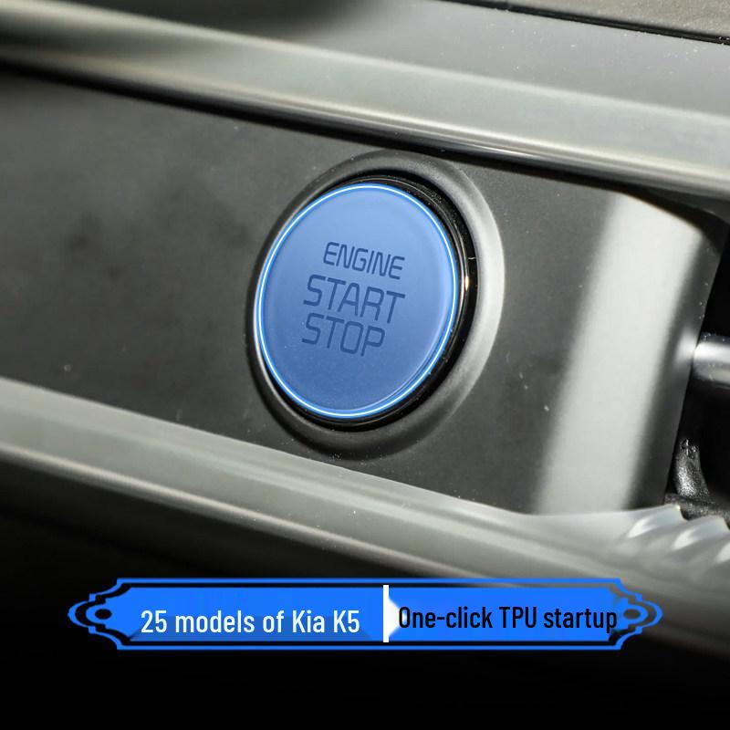 Kia K5 '25 Interior Protective Film: Dashboard, Navigation Screen, AC, Gear Shift, Center Console Stickers - Modification Kit