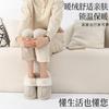 Mao Mao Slippers Women's Outer Wear Home New Winter Bag Head Plush Snow Shoes Men's Non-slip Thick Sole Warm One Pedal