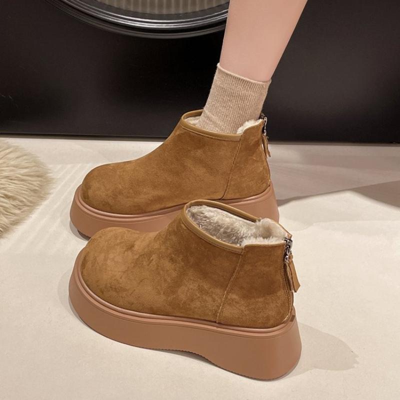 Shoes for Women Cotton Boots Mountaineering Women Boots New Winter 2025 Platform Boots Women Ankle Boot Cotton Shoes