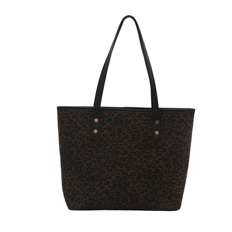 Vintage Fashion Leopard Print Tote Bag Stylish And Trendy Design For Fall 2024