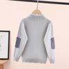 Boys' Stylish Knitted Sweater - Thickened Autumn/Winter Innerwear for Big Kids