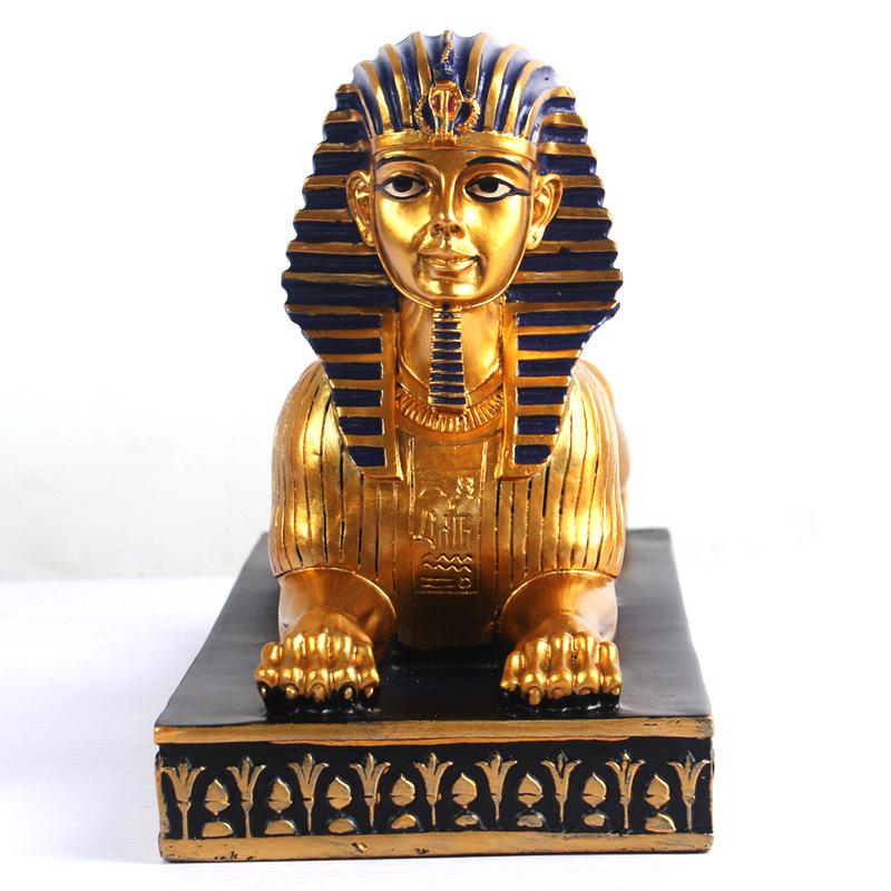 European Pharaoh Sphinx Red Wine Rack - Stylish Resin Home Decor