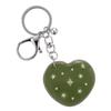 Nff Heart Dia Mirror Key Ring-khaki
