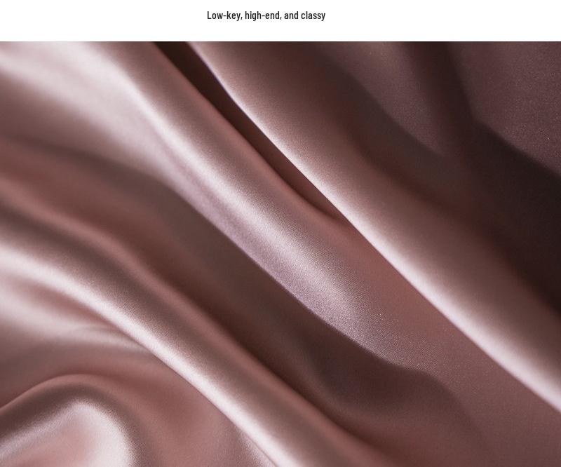 Solid Color Mulberry Silk Pillowcase - Adult Silky Ice Silk Cover