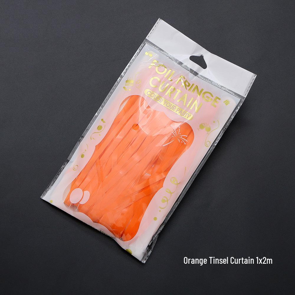 2x1m Gold Tinsel Fringe Curtain for Parties, Weddings & Photos