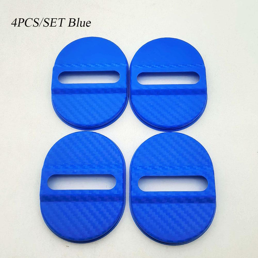 Universal Car Door Lock Protective Cover 4PCS Self-adhesive Car Decorative Accessories Car Door Lock Anti Rust Sleeve