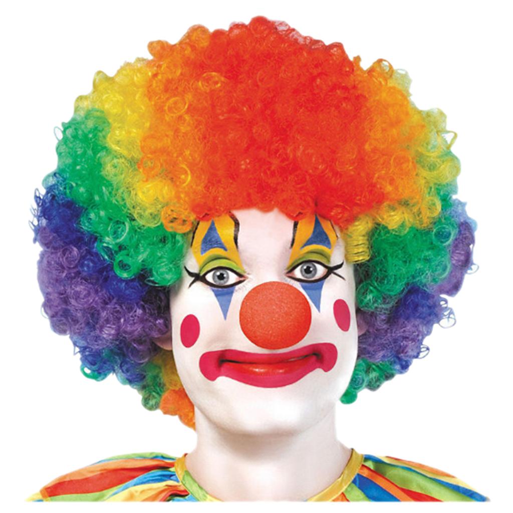 Clown Costume Set Red Clown Noses Shoes Vests Hats Wigs Bow Ties
