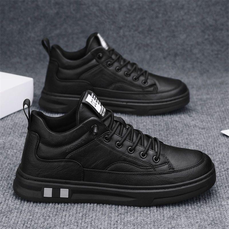 Autumn new breathable black business casual shoes non-slip wear-resistant sports shoes board shoes