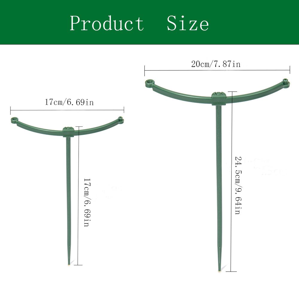 3 Sady Půlkruhových Podpěrných Kůlů pro Rostliny Odnímatelná Upevňovací Tyč pro Bonsaje Odolná Tyč pro Popínavé Rostliny