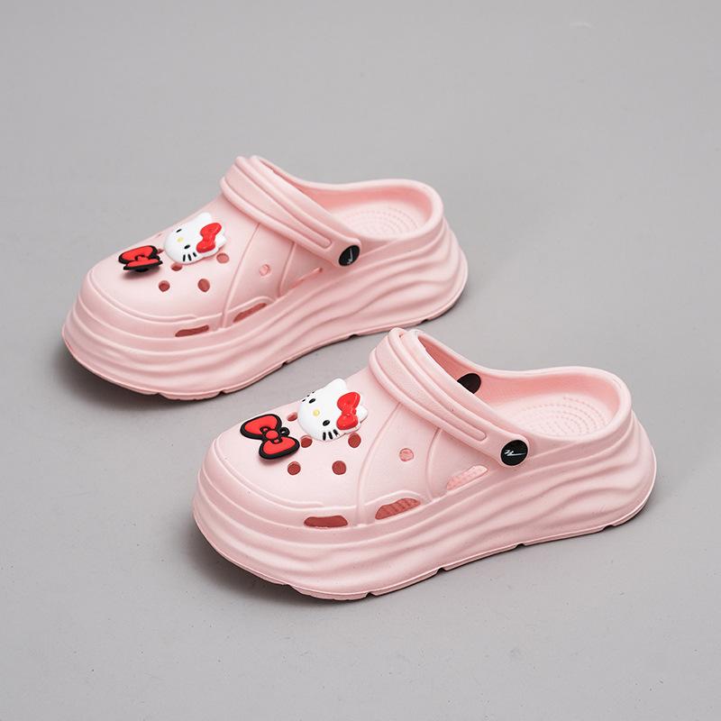 Cartoon soft bottom heightening slippers new