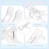 A60zspring Clamps, 10 Pcs 3.5 Inch Clear Plastic Clips For Balloon Arch Backdrop Crafting Decoration, Designmay