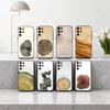 Art W-Wood G-Grain Natural Phone Case For Samsung S25,24,23,22,30,21,10,9,Ultra,Plus,Lite,FE,4,5 G Soft Black Case