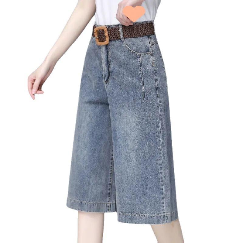 

Women s Denim Shorts High Waist Dongdaemun Clothing Jeans Plus Size XXXL синій