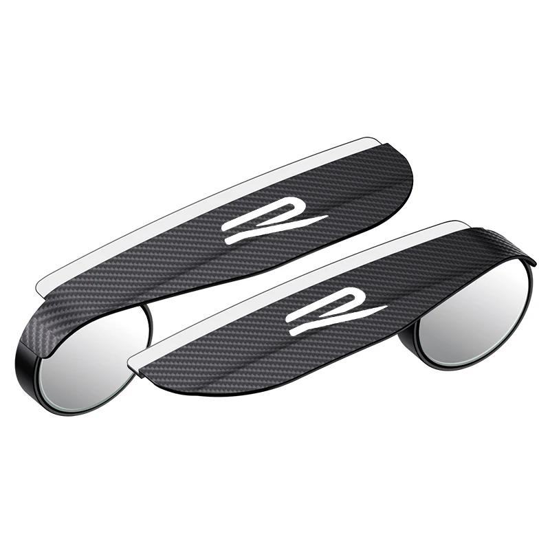 

VW GTI GOLF 2026 Hot For VW VOLKSWAGEN 2PCS Car Rearview Mirror Rain Eyebrow Visor Small Round Mirror For VW Volkswagen GTI R Rl