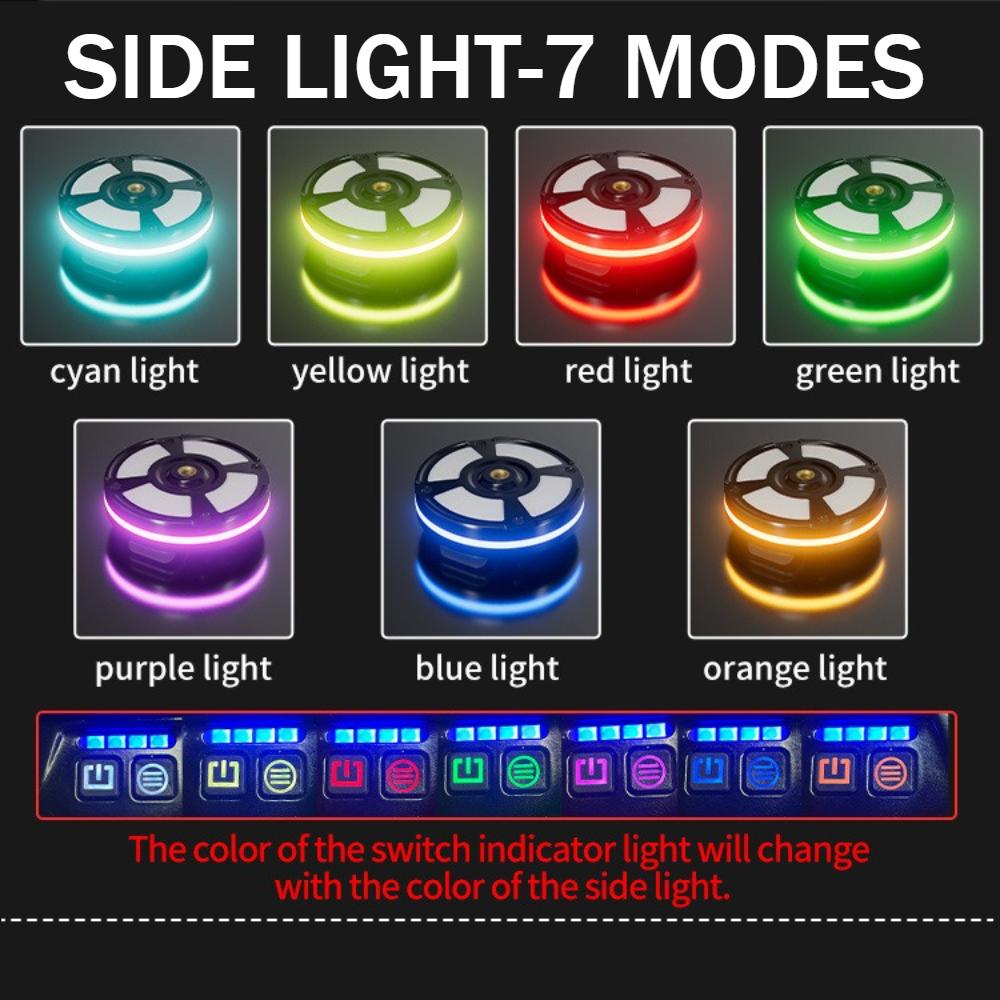 Newest EDC Multifunctional Camping Light with Multiple Light Sources Outdoor RGB Atmosphere Light Portable Hat Clip Hook Magnet