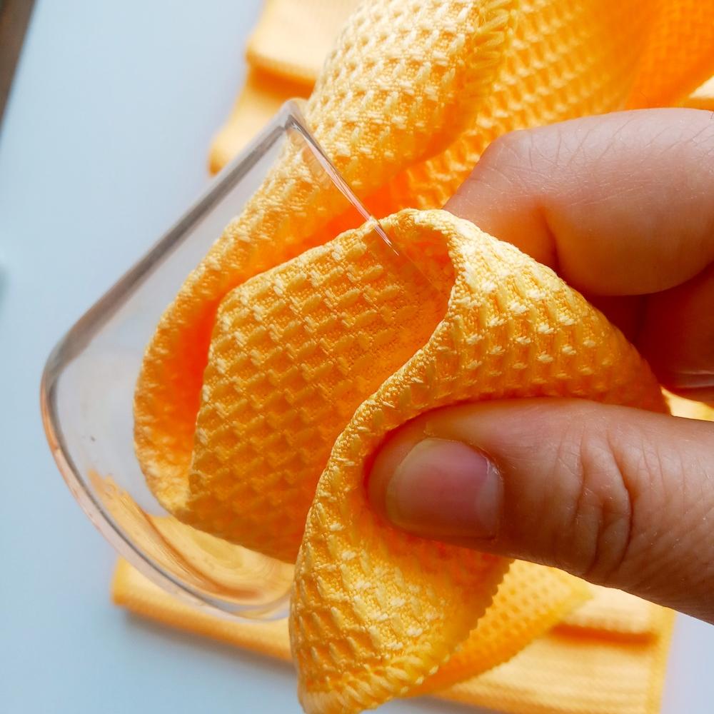 Microfibre Soft Absorbent Tea Towel Quick Dry Car Glass Polishing Cleaning Cloths Microfiber Waffle Weave Kitchen Towels 1&Machine Wash небесно-голубой