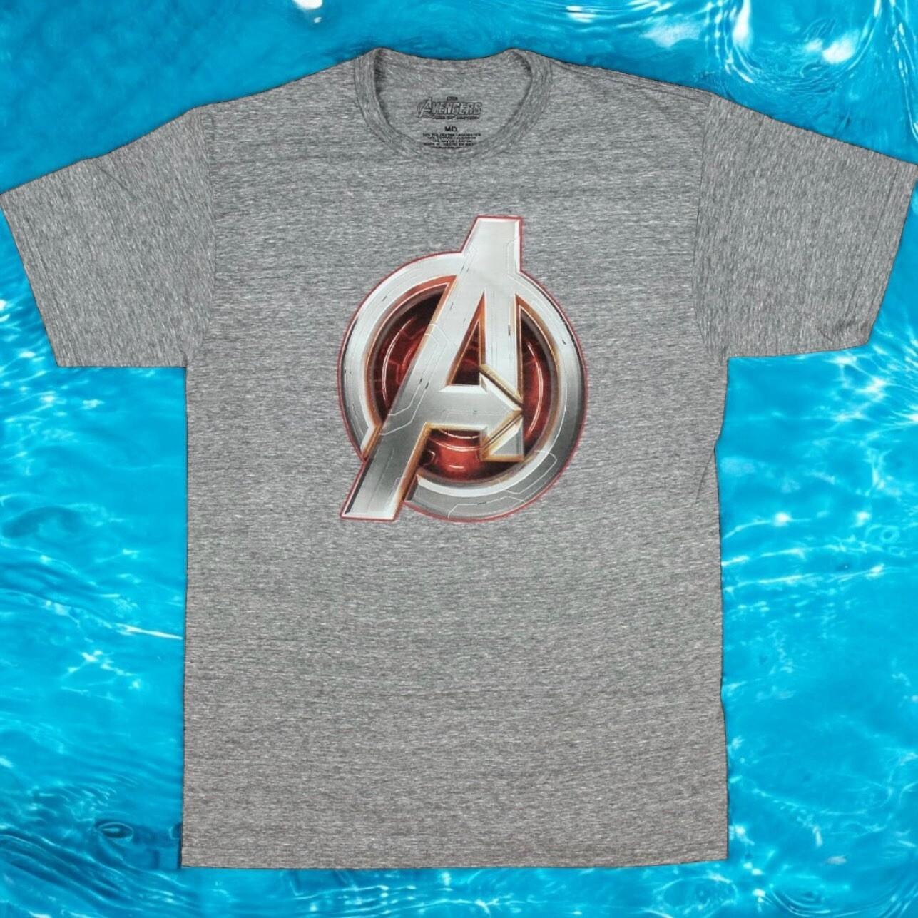 Marvel Comics Avengers Age of Ultron Logo Licensed Graphic T-Shirt Small New NWT XL