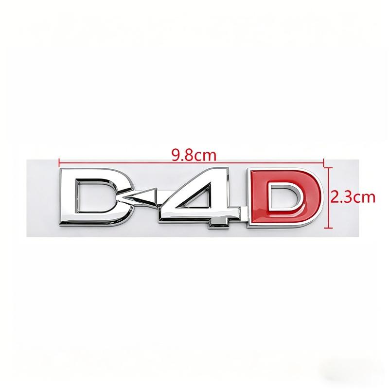 Suitable for D4D car logo, four-wheel drive modified D-4D car sticker ABS trunk logo