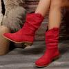 2025 Fall/Winter New Arrival Women's Versatile Martin Boots 5 Fashionable Suede Martin Boots