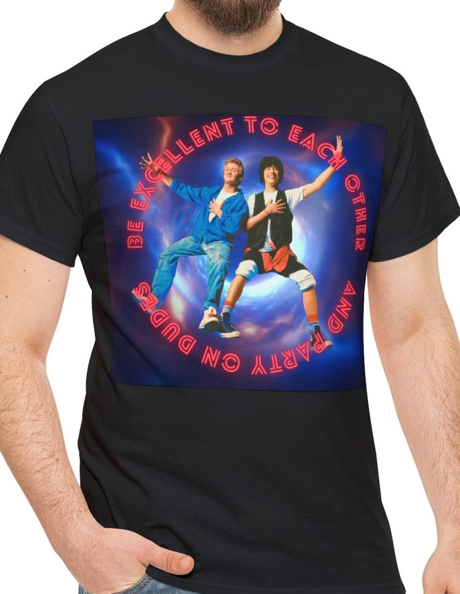 Bill and Ted T-Shirt, 80s Movie Tee 2XL