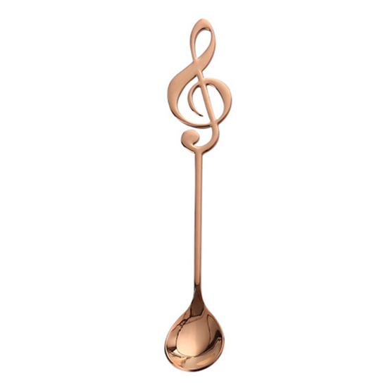 Gelato Caffè Note Musicali Cucchiaino Mescolatore Stoviglie