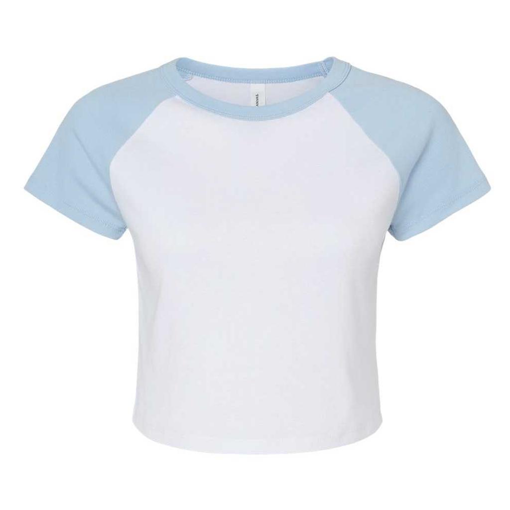 Bella + Canvas Womens/Ladies Baby Micro-Rib Raglan T-Shirt