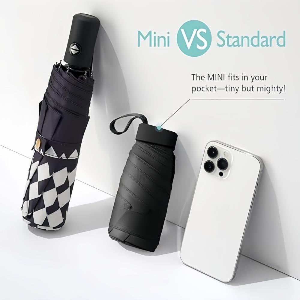 55% Off Mini Sun Umbrella Small Pocket Rain Folding Umbrella Ultra-Light UV Protection Umbrella Pocket Parasol,Rain Or Shine