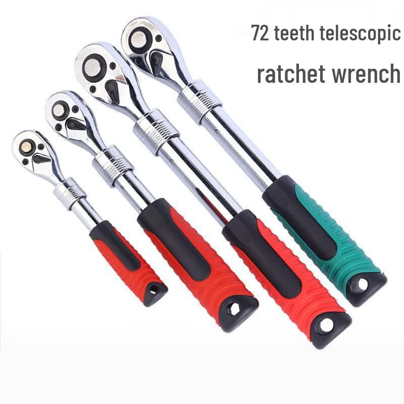 Telescopic 72-Tooth Ratchet Wrench Chrome Vanadium Steel